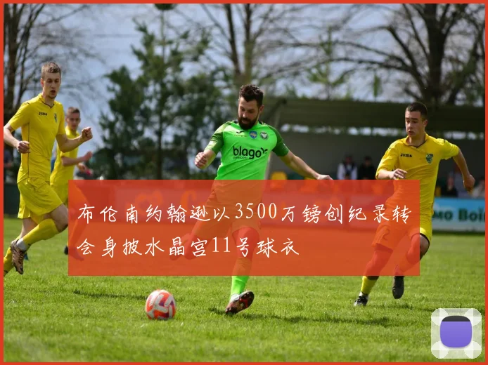 布伦南约翰逊以3500万镑创纪录转会身披水晶宫11号球衣